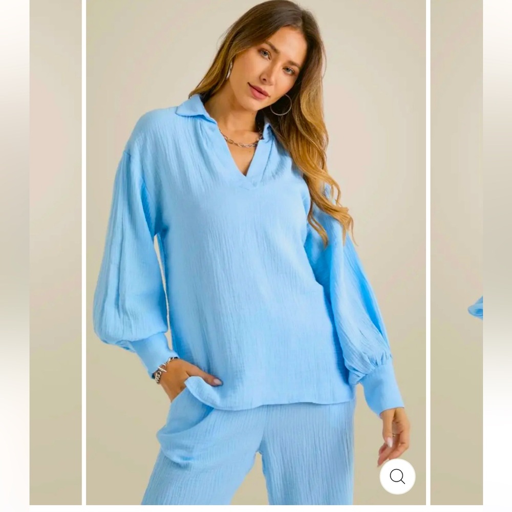 NEVER WORN, TAGS ON, Blue lounge set